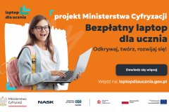 "Laptop dla ucznia" - plakat programu