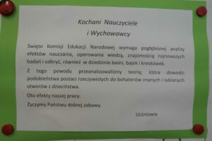 Plakat z życzeniami